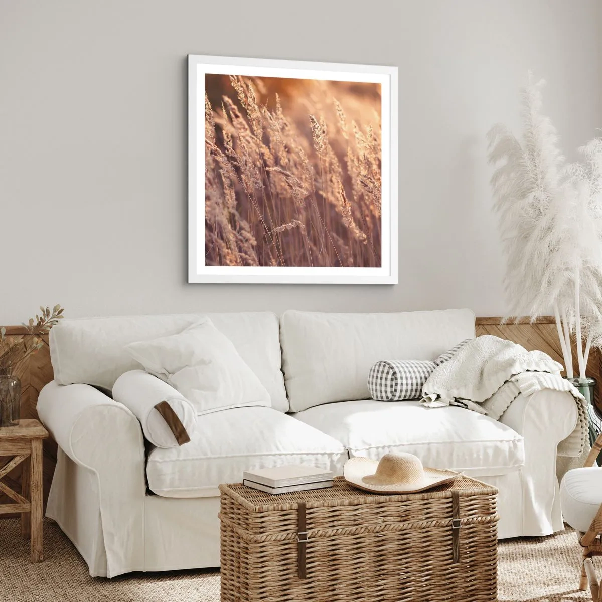 Affiche dans un cadre blanc - Poster - Prêt à accueillir l'automne - 40x40 cm