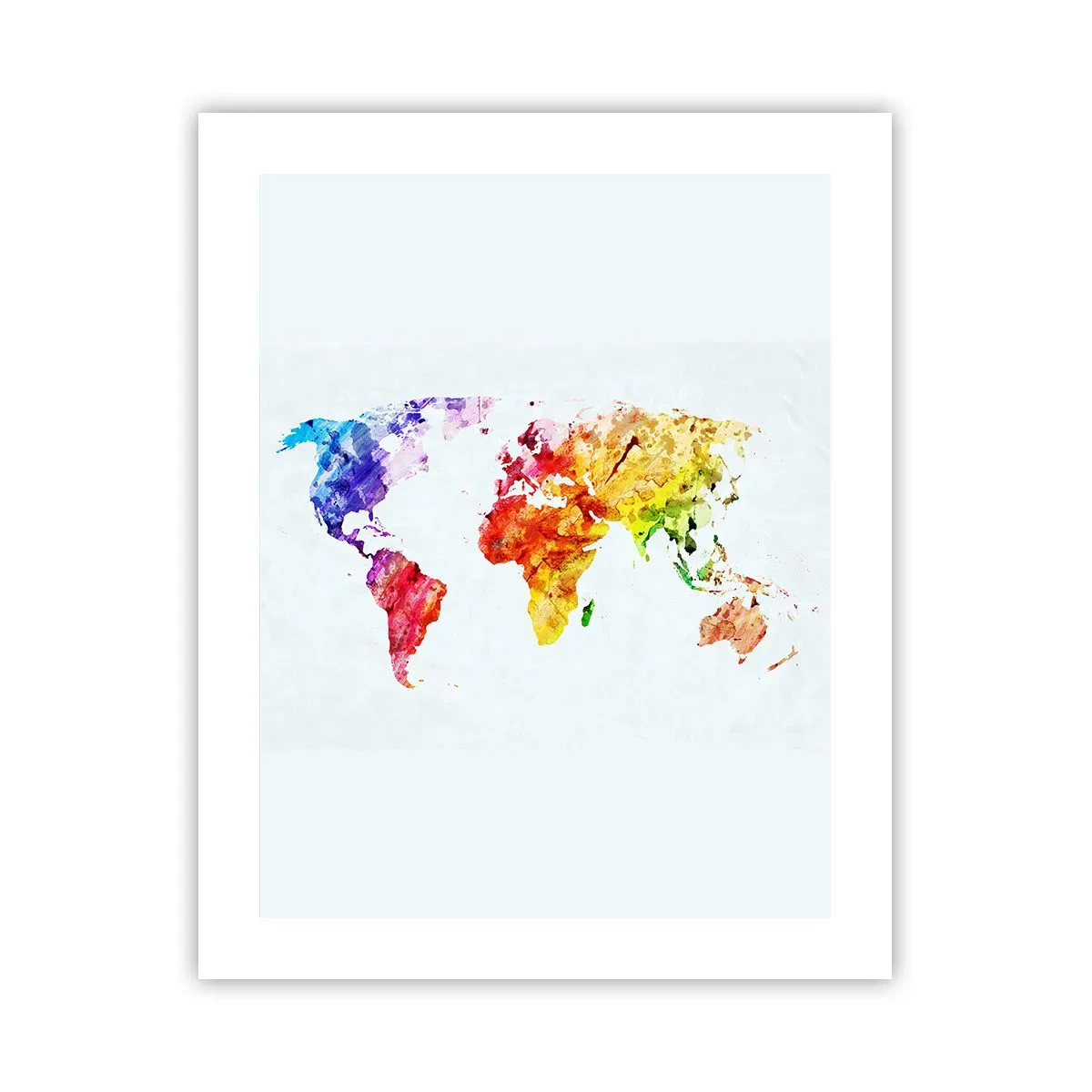 Affiche - Poster - Toutes les couleurs du monde - 40x50 cm