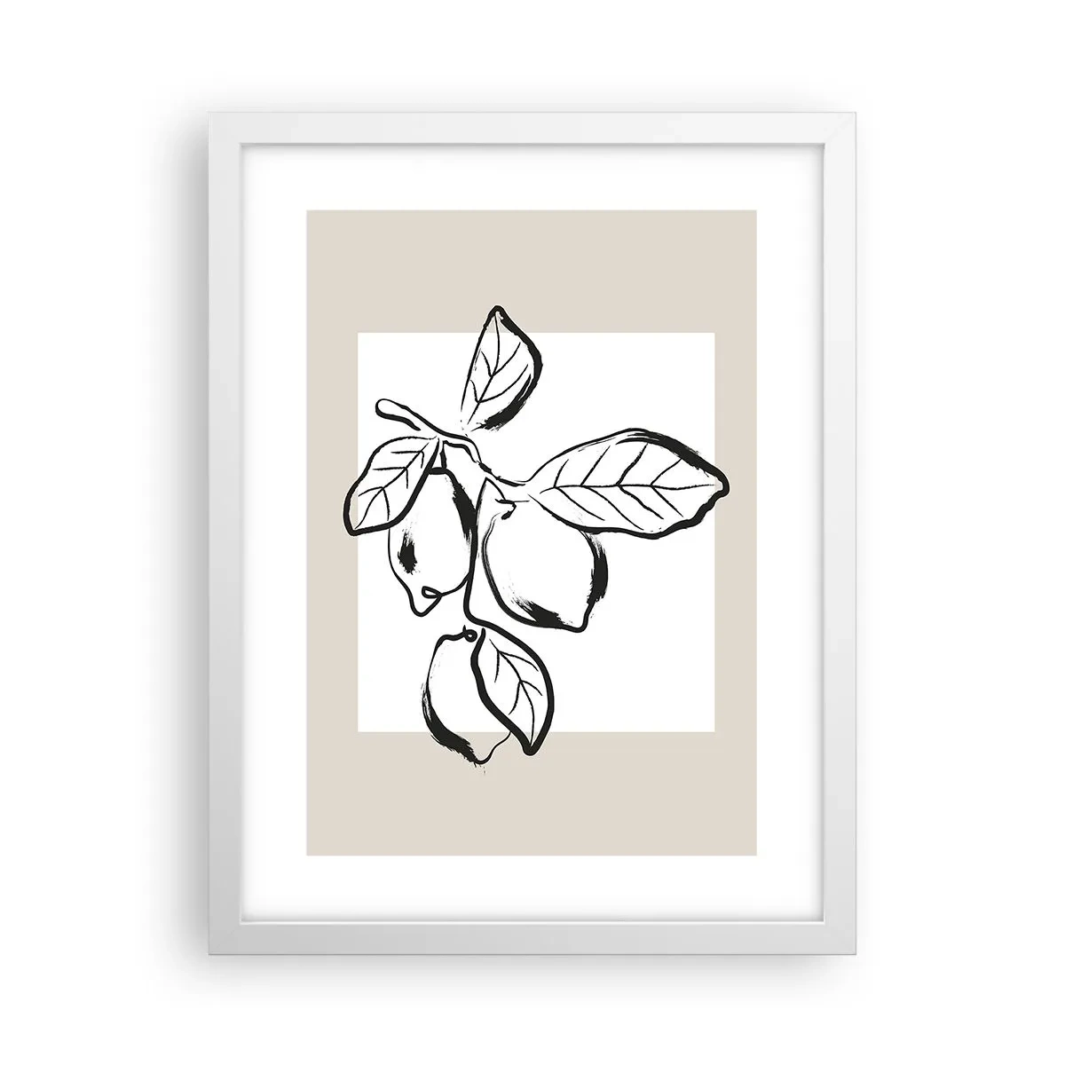 Affiche dans un cadre blanc - Poster - Où mûrit le citron… - 30x40 cm