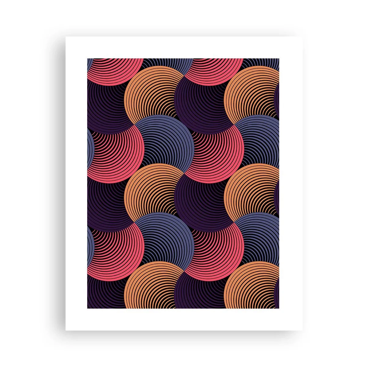 Affiche - Poster - Dans un rythme circulaire - 40x50 cm