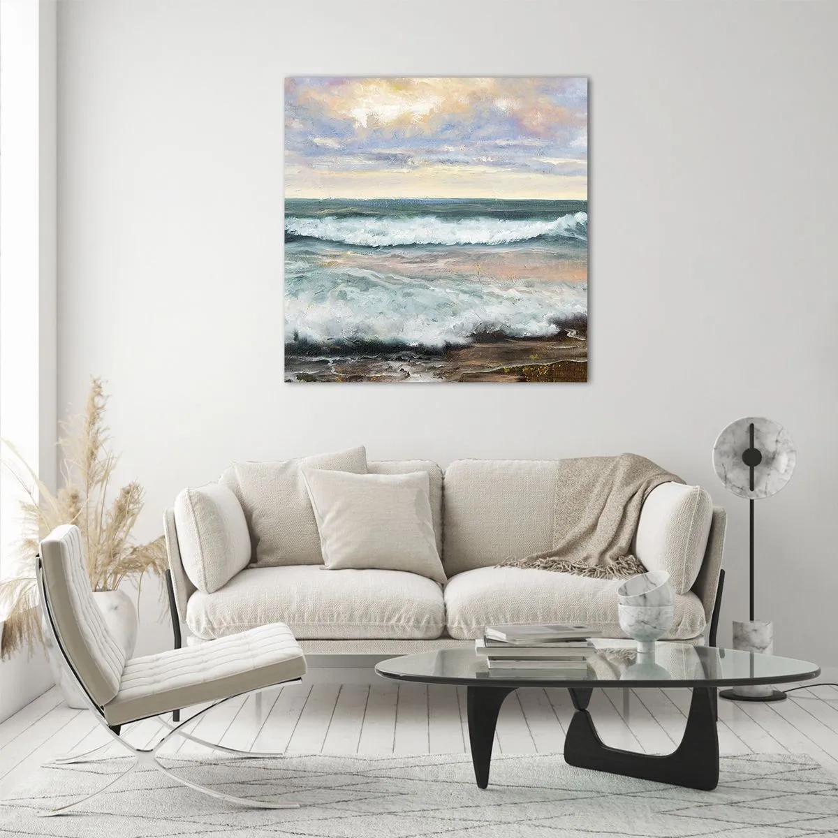 Impression sur verre - Image sur verre - Ici tu adouciras ton âme - 60x60 cm