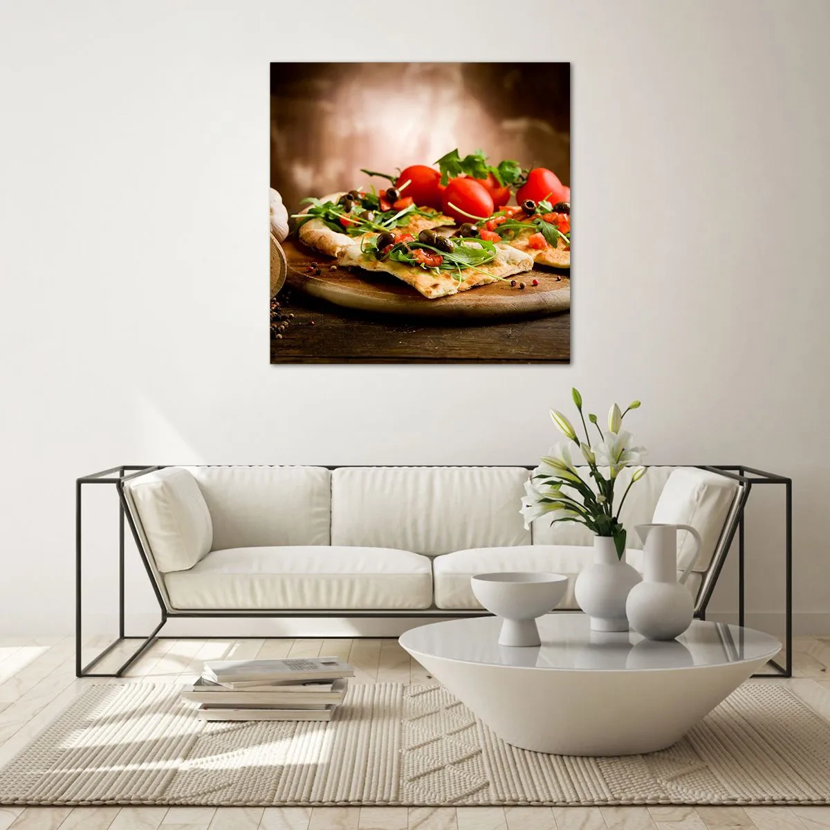 Impression sur verre - Image sur verre - Directement du four et du jardin - 70x70 cm