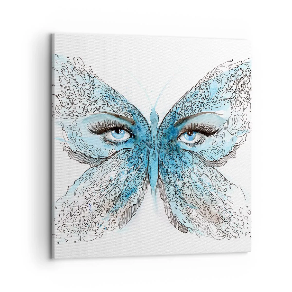 Impression sur toile - Image sur toile - Mésange bleue Eros - 50x50 cm