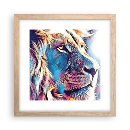 Affiche dans un chêne clair - Poster - L'intelligence de la nature - 30x30 cm