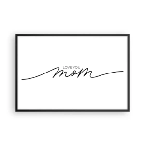 Affiche dans un cadre noir - Poster - Grand chamboulement - 91x61 cm