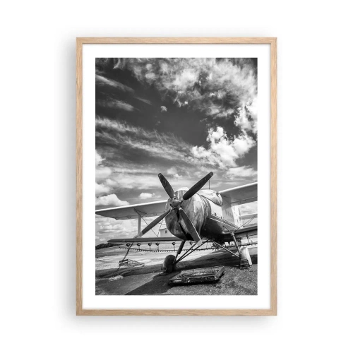 Affiche dans un chêne clair - Poster - Je suis impatient! - 50x70 cm