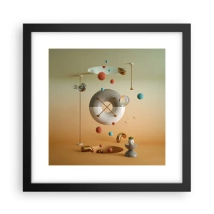 Affiche dans un cadre noir - Poster - Tout peut arriver - 30x30 cm