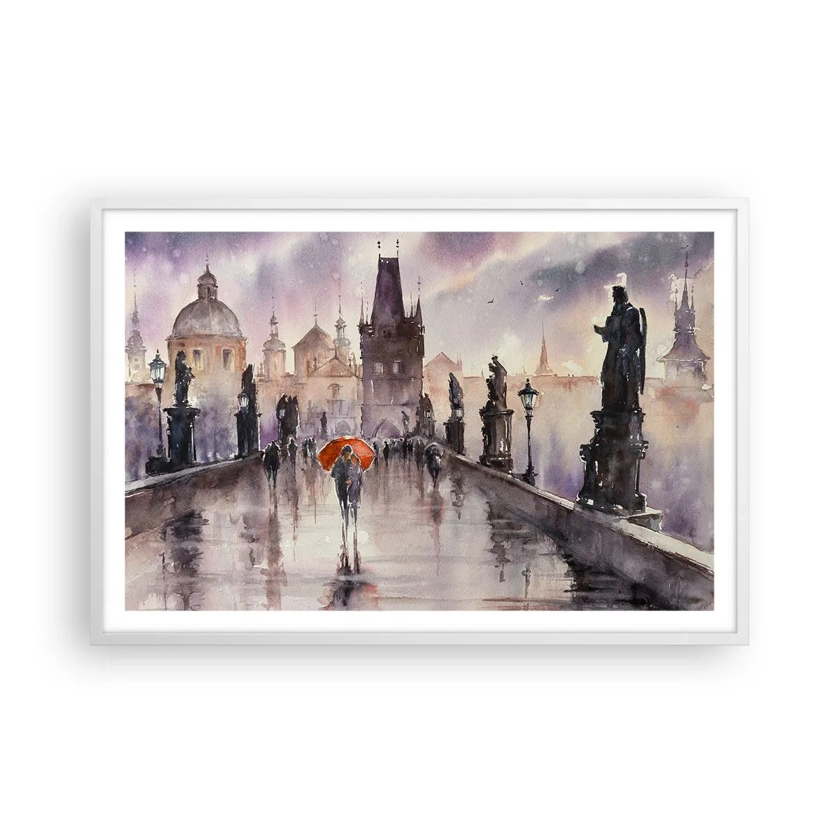 Affiche dans un cadre blanc - Poster - Les gens ne changent pas - 91x61 cm