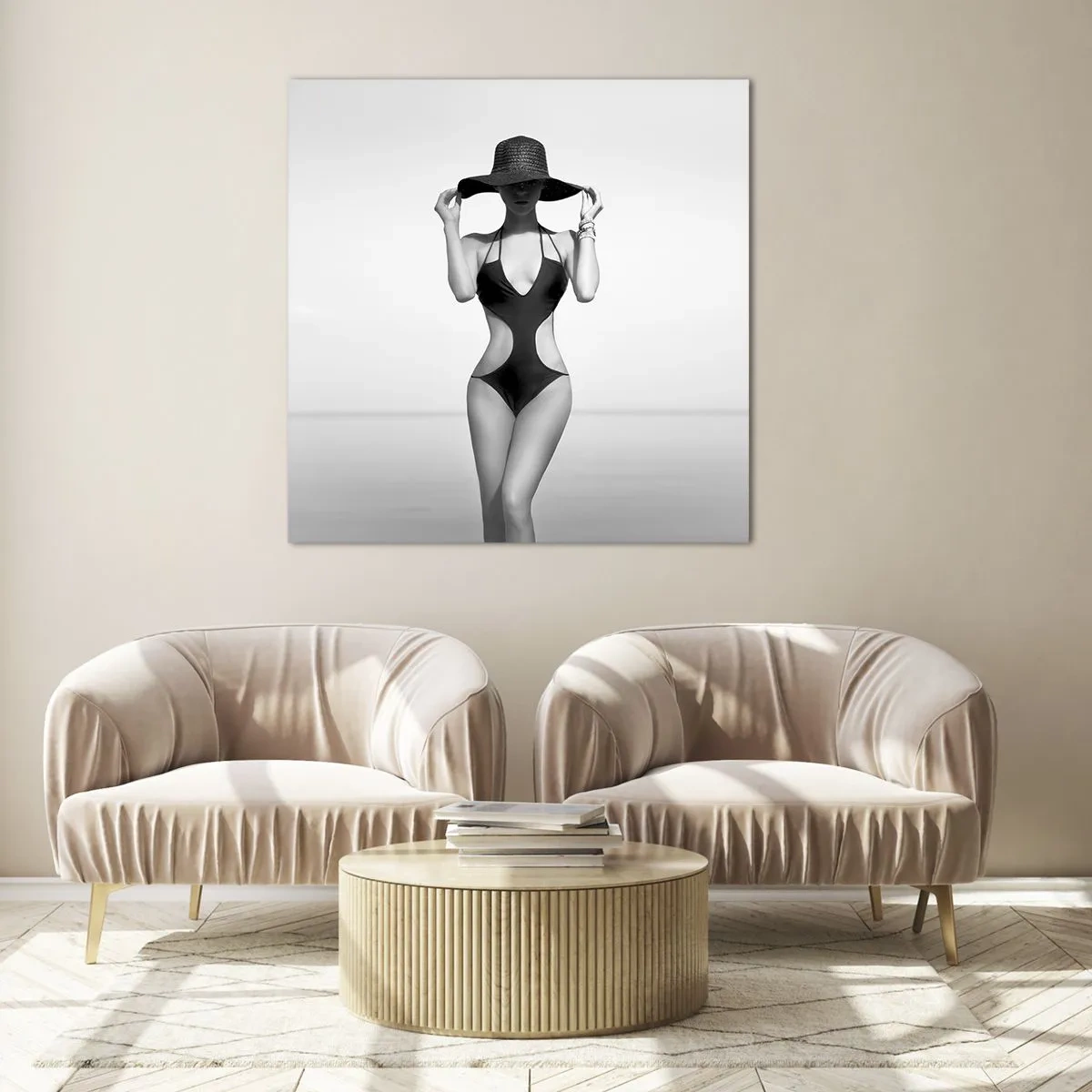 Impression sur verre - Image sur verre - Mon prénom? Élégance - 60x60 cm