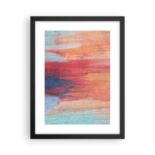 Affiche dans un cadre noir - Poster - Ecoulement de l'arc-en ciel - 30x40 cm