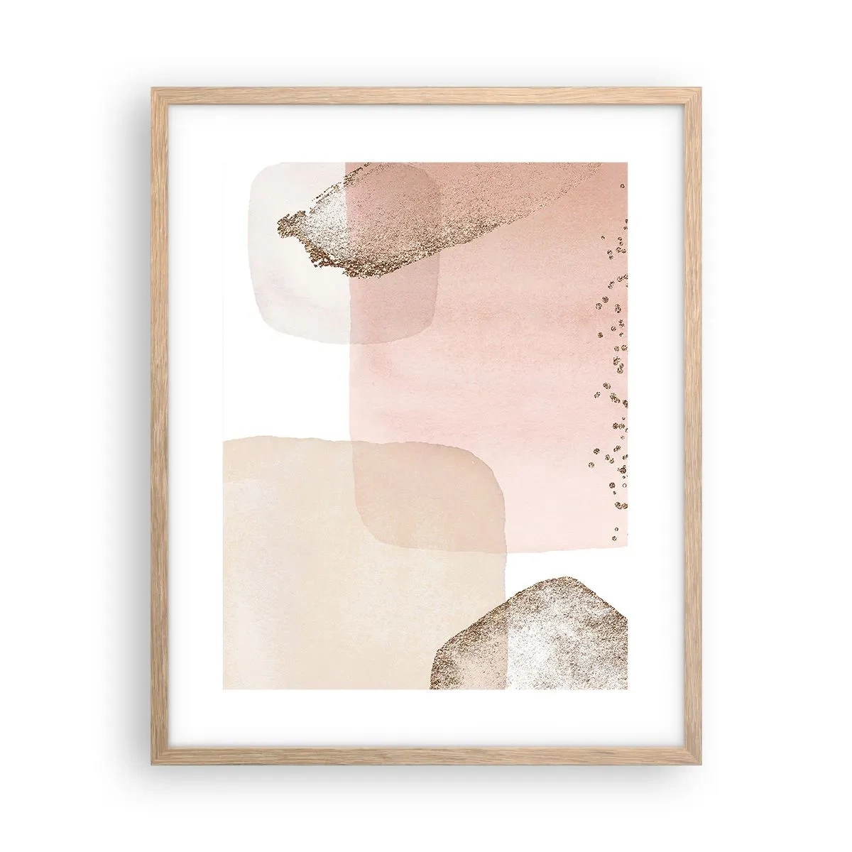 Affiche dans un chêne clair - Poster - Regard à travers la couleur - 40x50 cm