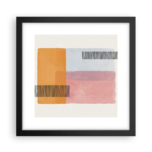 Affiche dans un cadre noir - Poster - D'un coin à l'autre - 30x30 cm