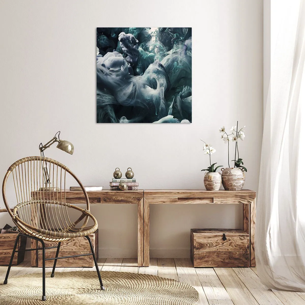 Impression sur toile - Image sur toile - Mouvement des couleurs - 60x60 cm