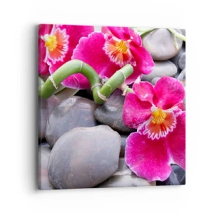 Impression sur toile - Image sur toile - Refroidir et chauffer - 40x40 cm