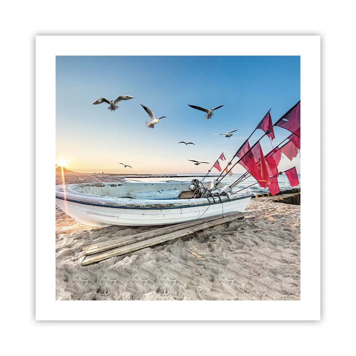 Affiche - Poster - Repos mérité - 50x50 cm