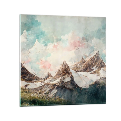 Impression sur verre - Image sur verre - Lames de roche - 30x30 cm