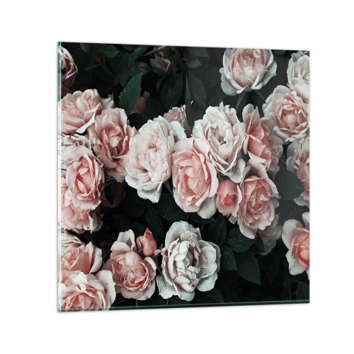 Impression sur verre - Image sur verre - Ensemble de rose - 30x30 cm