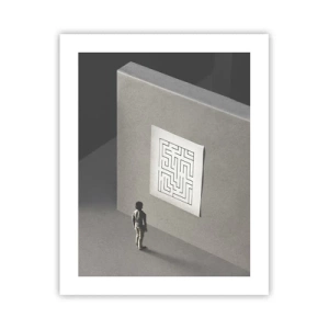 Affiche - Poster - Mais où suis-je? - 40x50 cm