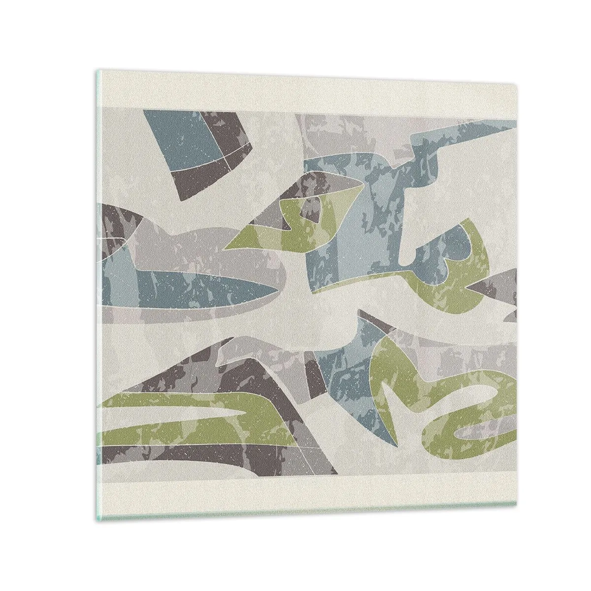 Impression sur verre - Image sur verre - Composition derrière la vitre - 30x30 cm