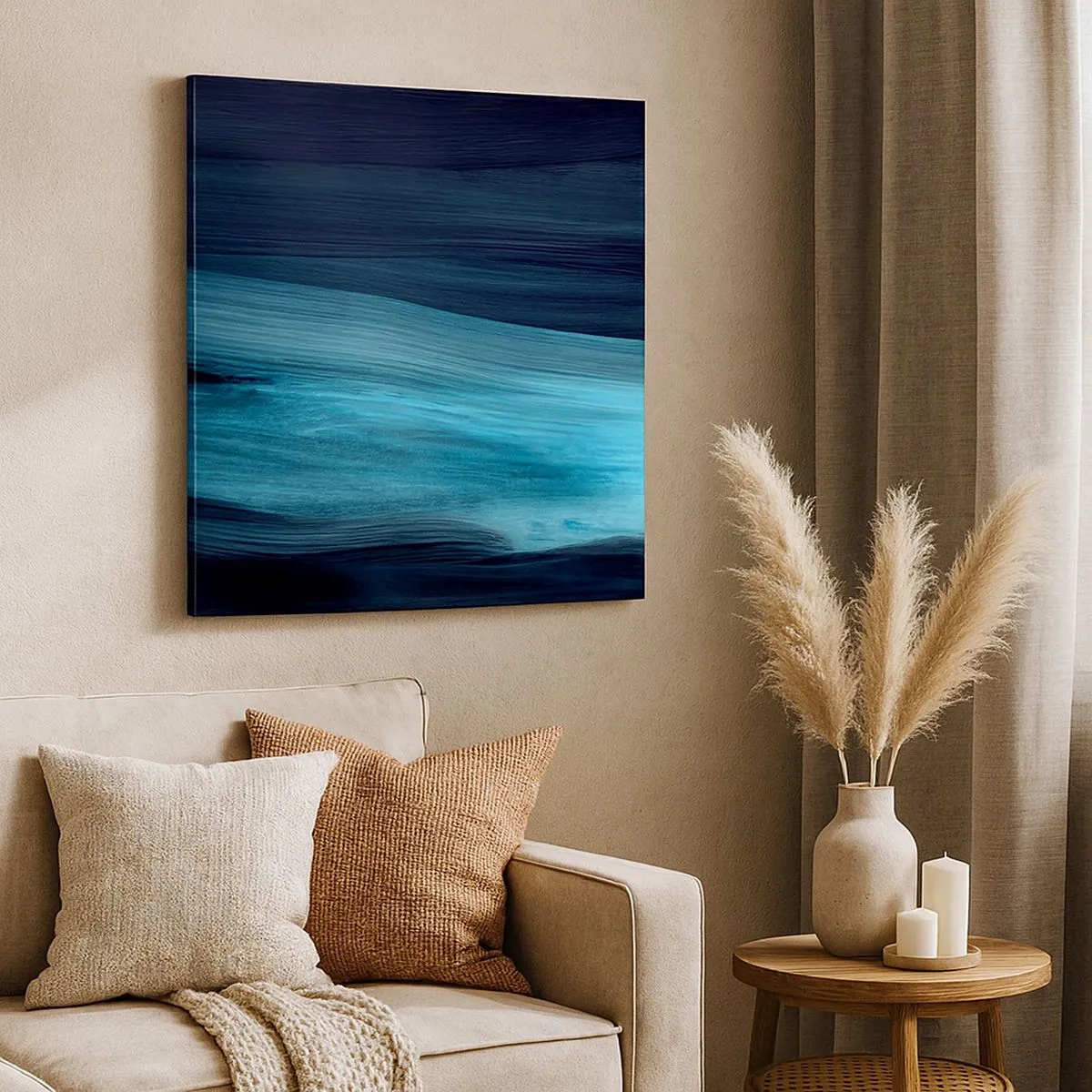 Impression sur toile - Image sur toile - Suivez le courant - 30x30 cm