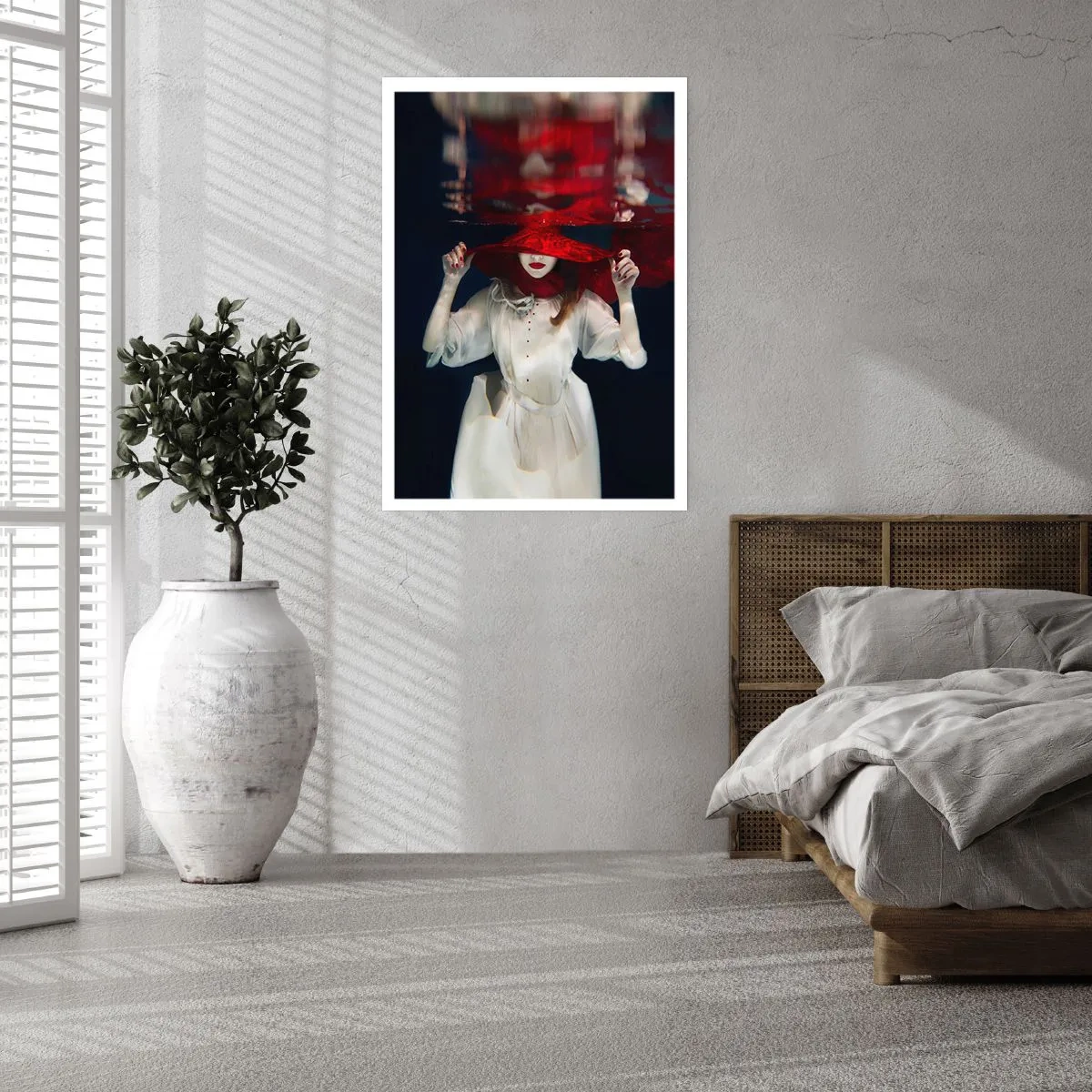 Affiche - Poster - Femme mystérieuse - 40x50 cm