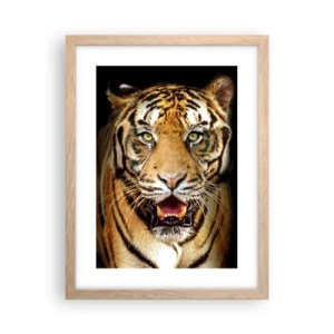 Affiche dans un chêne clair - Poster - Le coeur sauvageon - 30x40 cm