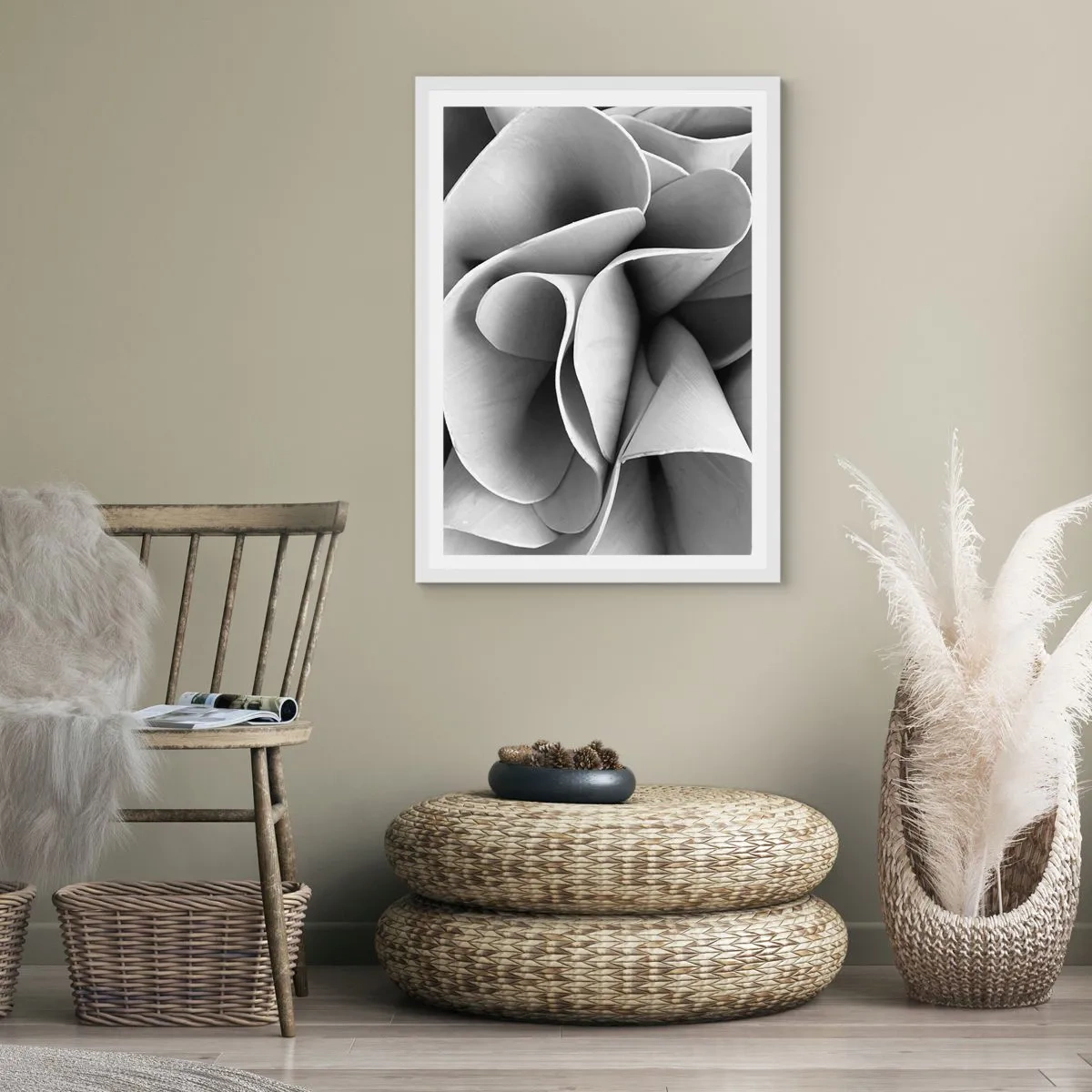 Affiche dans un cadre blanc - Poster - Il s'en passe dans l'espace - 30x40 cm