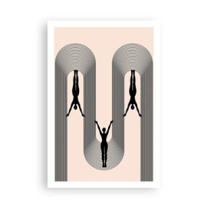 Affiche - Poster - Les jambes en l’air - 61x91 cm