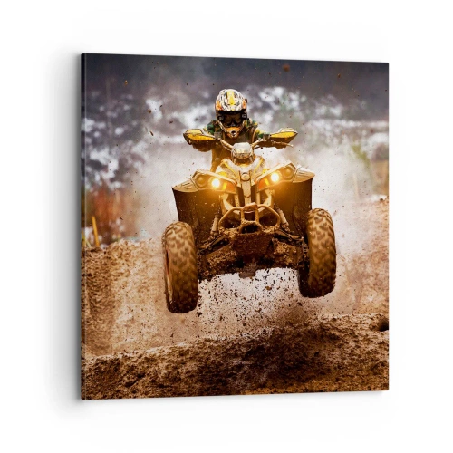 Impression sur toile - Image sur toile - No risk no fun - 70x70 cm