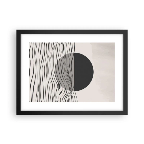 Affiche dans un cadre noir - Poster - Demi composition - 40x30 cm