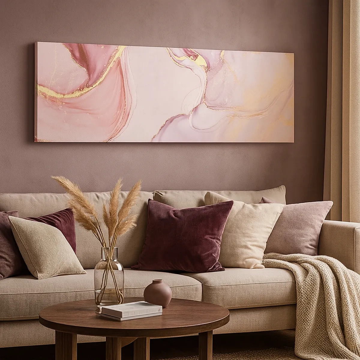 Impression sur toile - Image sur toile - Caresse de couleurs - 30x30 cm