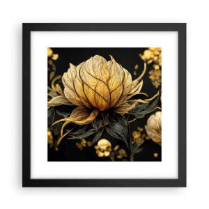 Affiche dans un cadre noir - Poster - Fragilité subtile - 30x30 cm