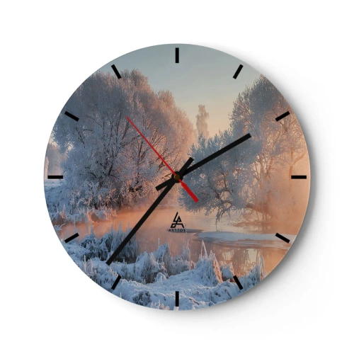 Horloge murale - Pendule murale - Tout dans le soleil brille en cristal - 40x40 cm