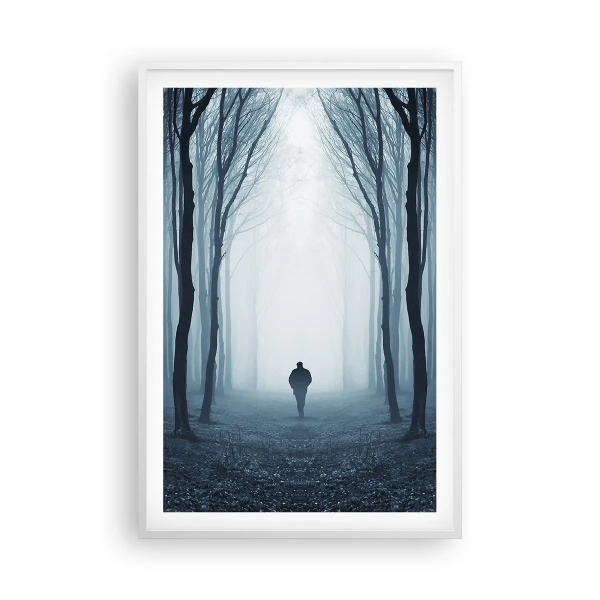 Affiche dans un cadre blanc - Poster - Tout est simple et clair - 61x91 cm