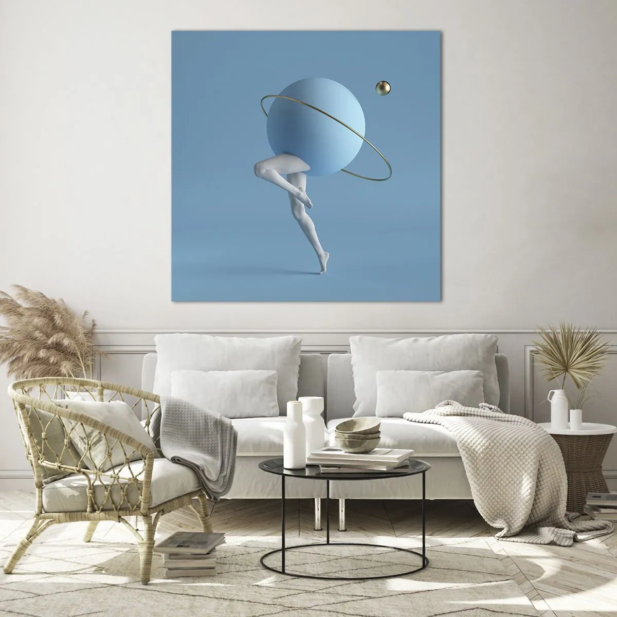 Impression sur verre - Image sur verre - Et les planètes deviennent folles - 30x30 cm