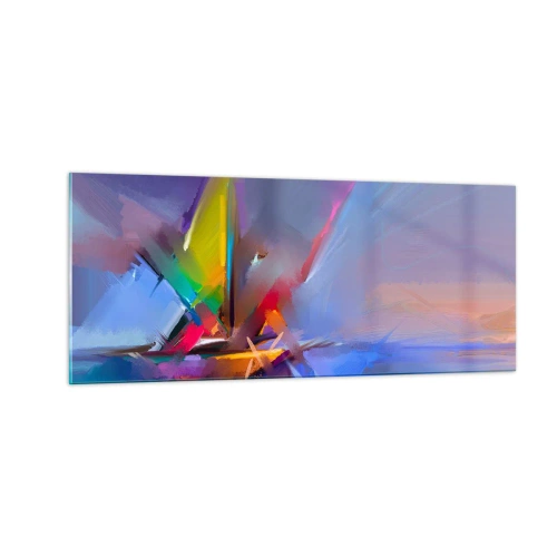 Impression sur verre - Image sur verre - Hélices comme un oiseau - 100x40 cm