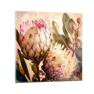 Impression sur verre - Image sur verre - Tendrement embrassé - 60x60 cm