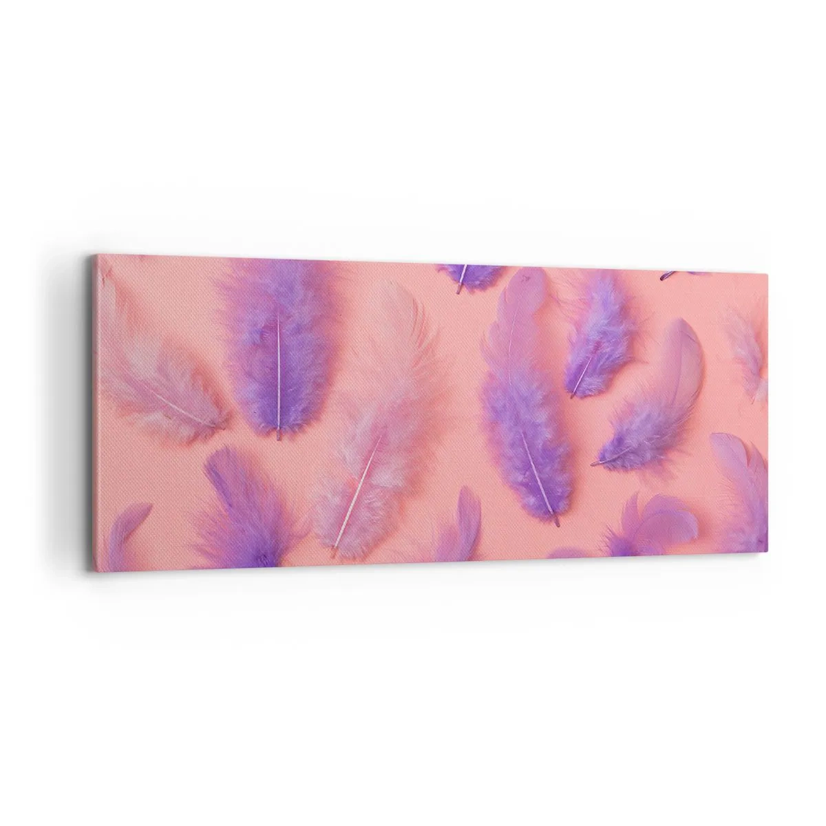 Impression sur toile - Image sur toile - Oiseau de désir lilas - 100x40 cm