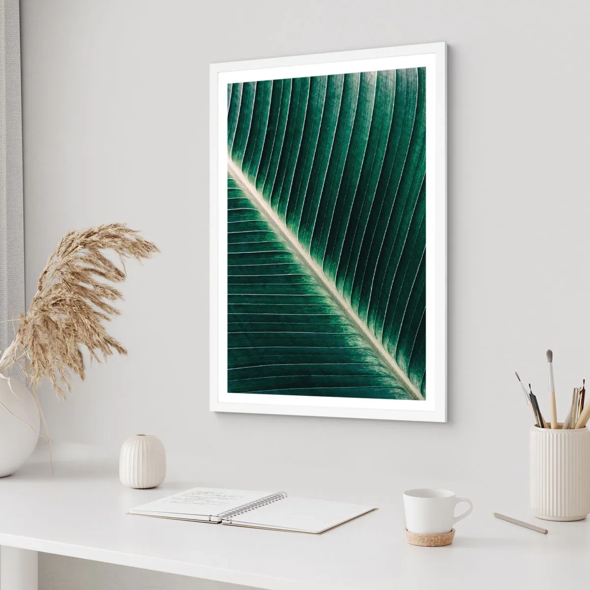 Affiche dans un cadre blanc - Poster - Le rythme de la nature - 50x70 cm