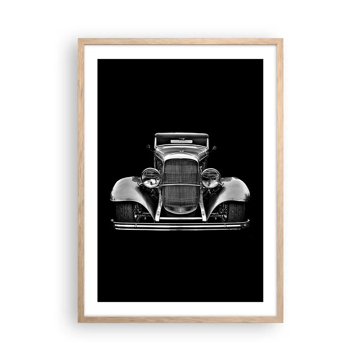 Affiche dans un chêne clair - Poster - Un vrai gentleman - 50x70 cm