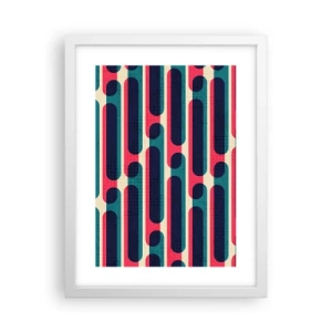 Affiche dans un cadre blanc - Poster - En profondeur et sur l'avant - 30x40 cm