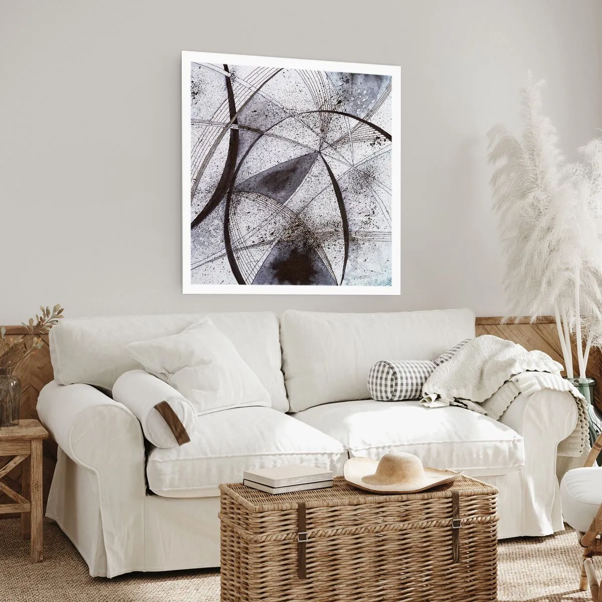 Affiche - Poster - Fantaisie futuriste - 30x30 cm