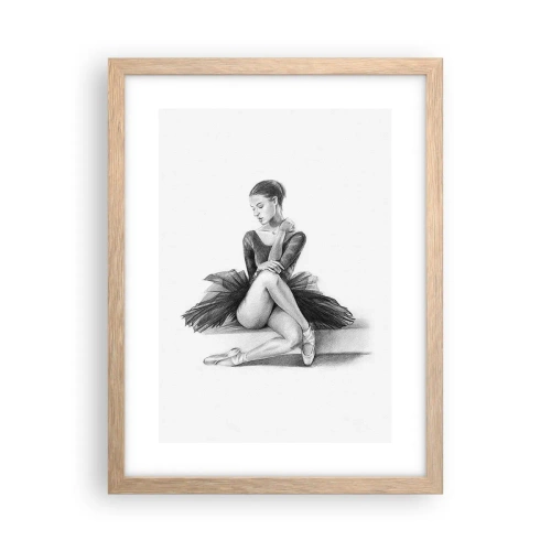 Affiche dans un chêne clair - Poster - Envoutée par la danse - 30x40 cm