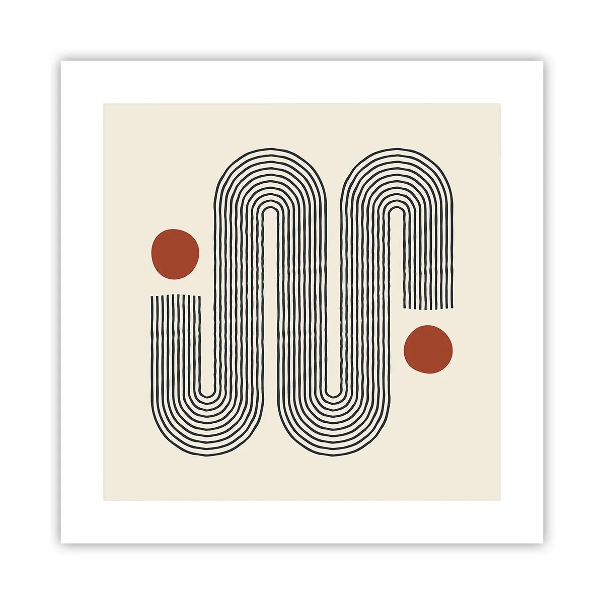 Affiche - Poster - Du début à la fin - 40x40 cm