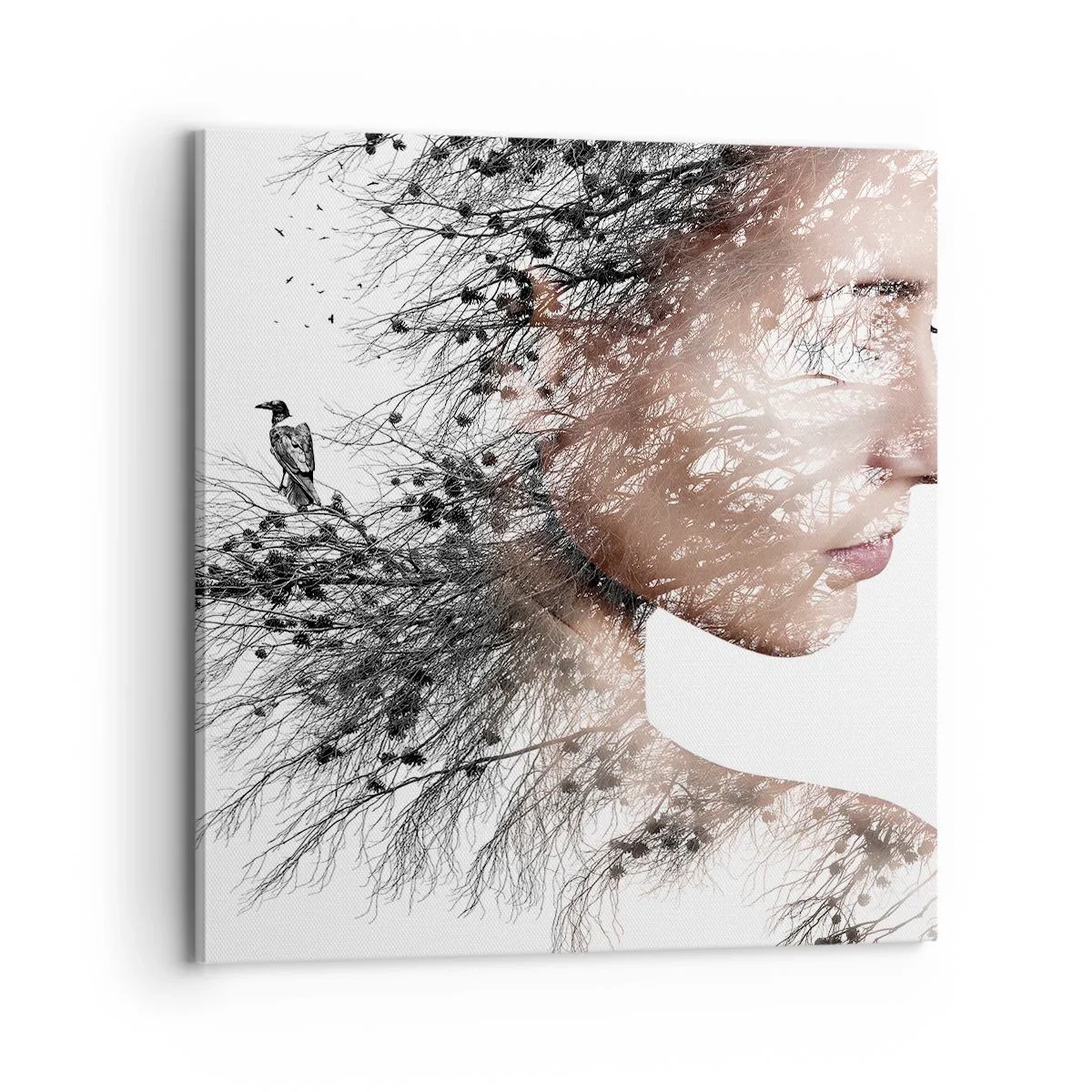 Impression sur toile - Image sur toile - L'âme de la forêt - 70x70 cm
