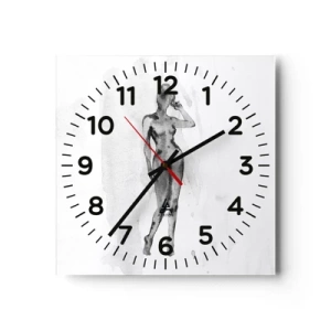 Horloge murale - Pendule murale - Etude de l'idéal de la féminité - 30x30 cm