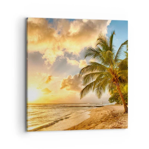 Impression sur toile - Image sur toile - Été éternel, toujours des vacances - 70x70 cm