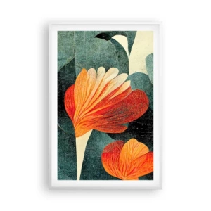 Affiche dans un cadre blanc - Poster - La chaleur des tropiques et la fraîcheur de la verdure - 61x91 cm