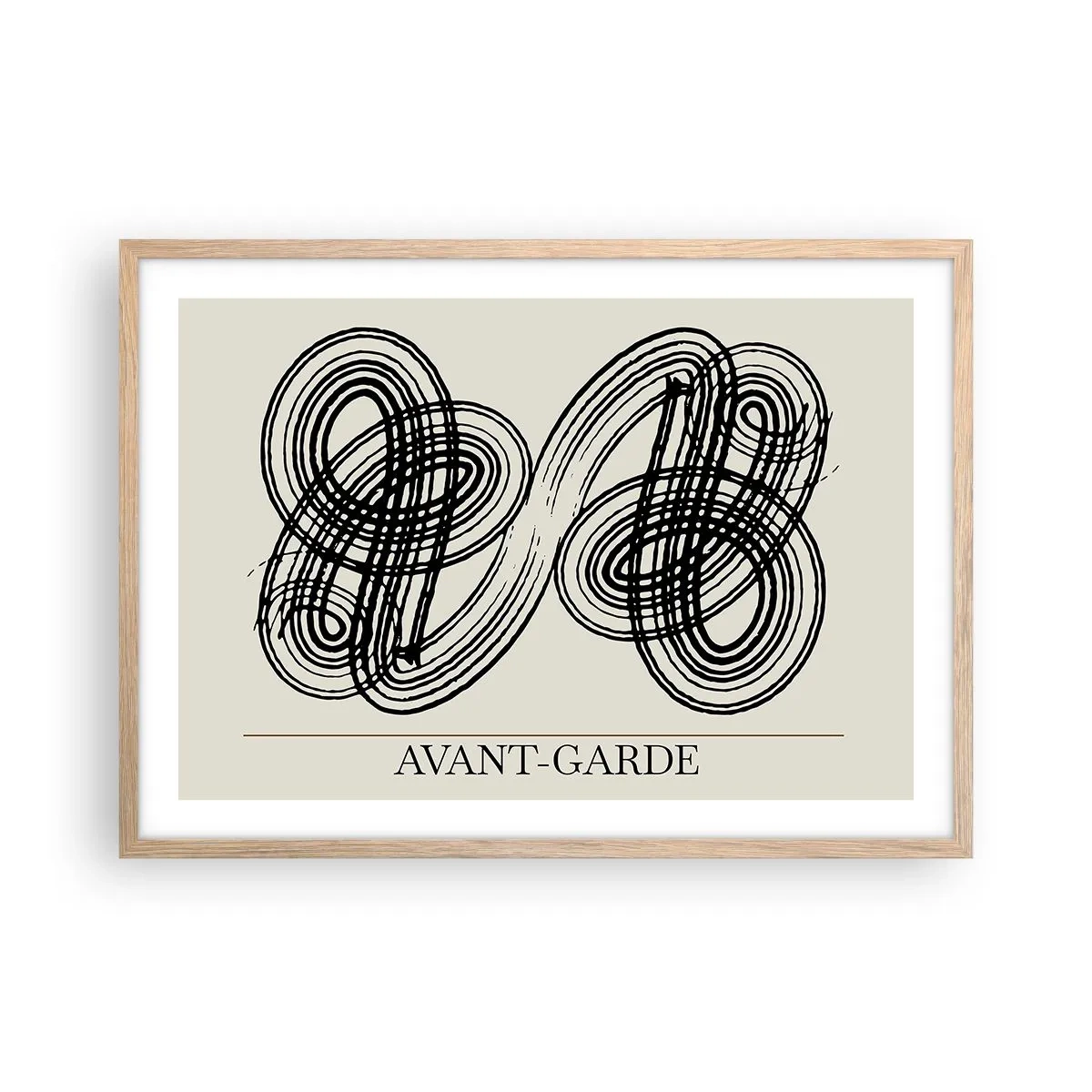 Affiche dans un chêne clair - Poster - C'est venu spontanément - 70x50 cm