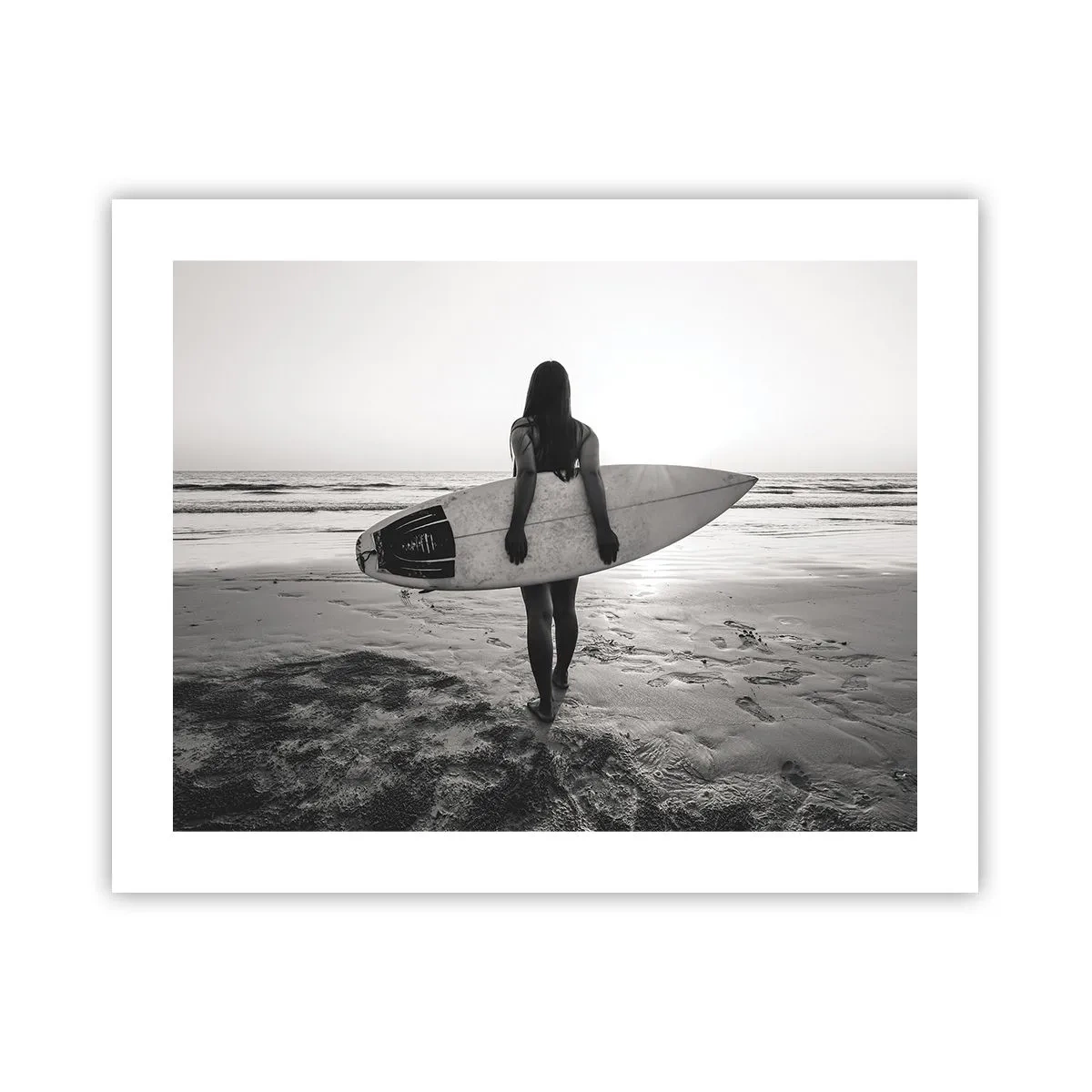 Affiche - Poster - Fille des vagues de la mer - 50x40 cm